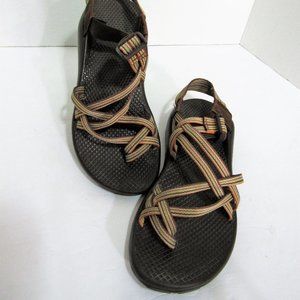 VIBRAM SANDAL WOMEN'S 7B NICE ORG $125 BROWN